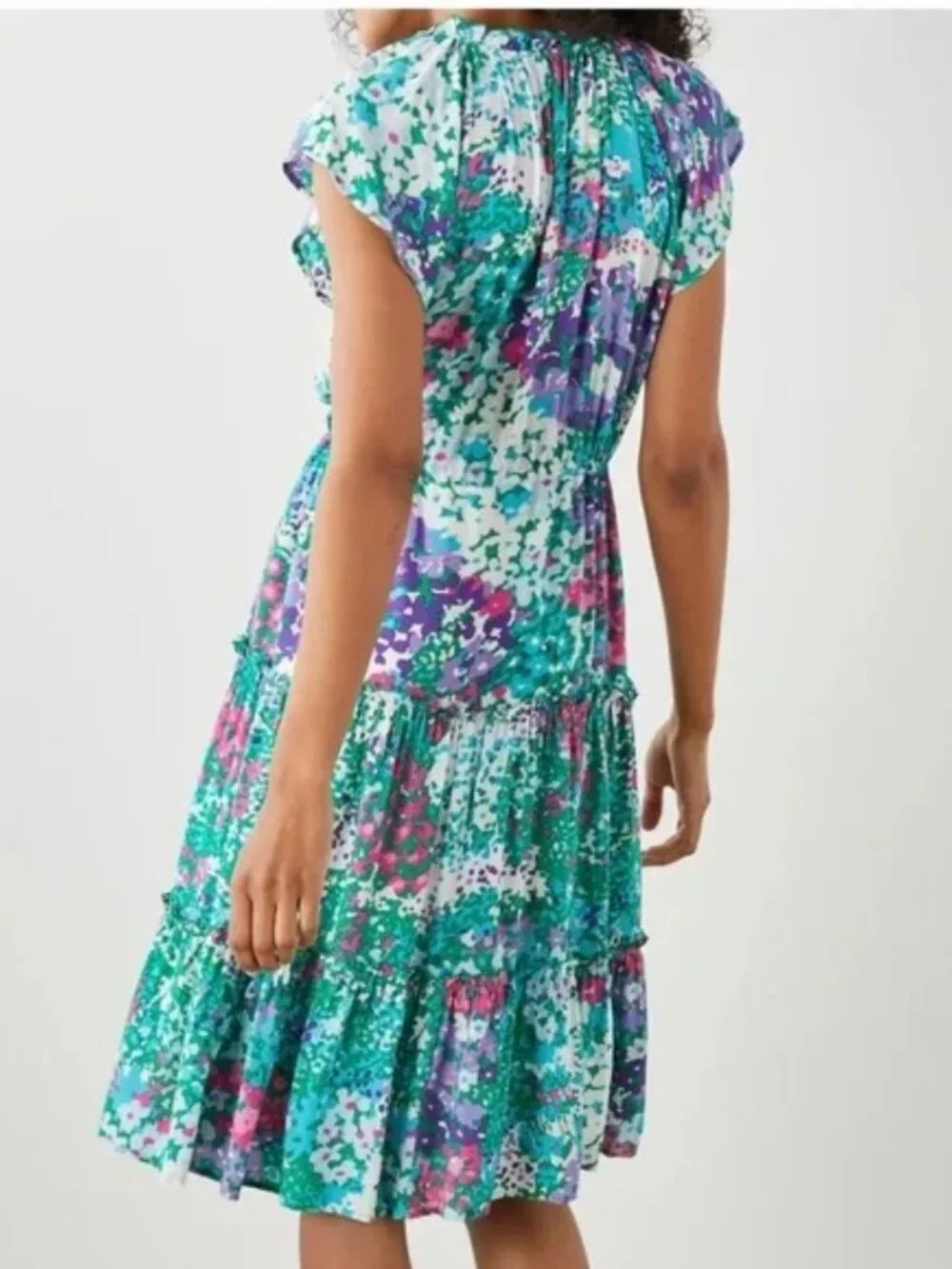 Rails Juni Gardenia Flora Midi Dress Size Medium - Picture 14 of 15